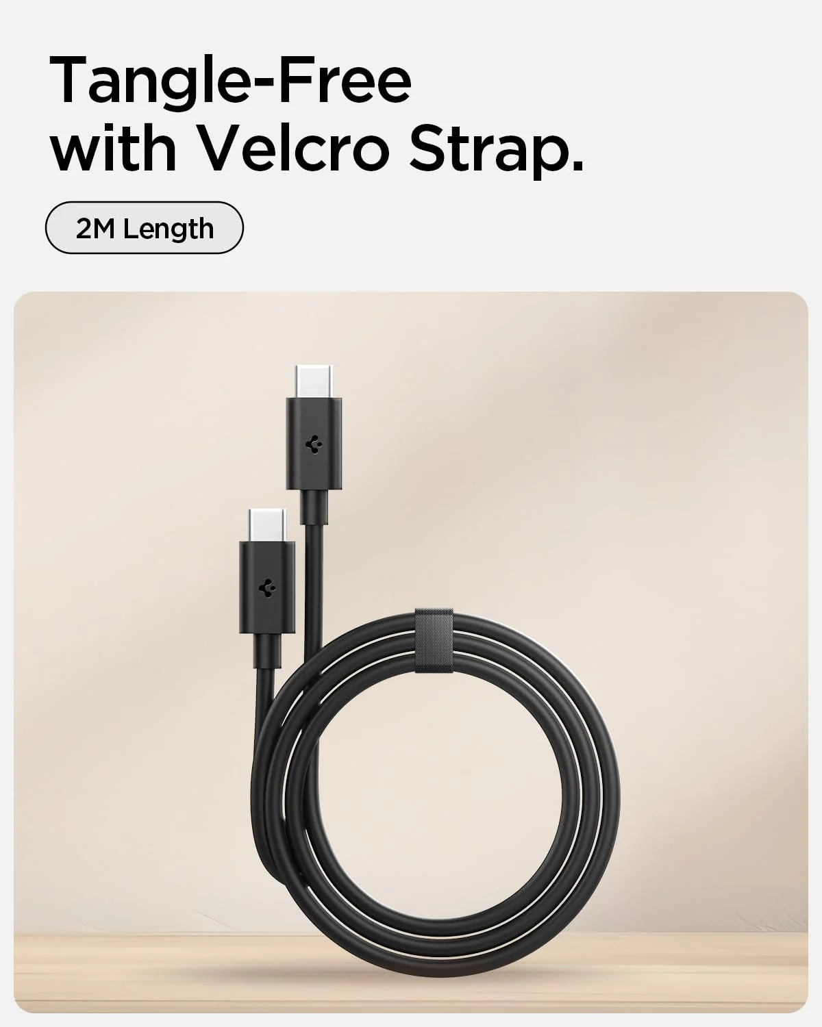 60W 480Mbps USB-C to USB-C Fast Charging Type-C Cable USB 2.0 Galaxy S23 / OnePlus/MacBook/iPad Pro Air/Pixel/All USB-C Devices (2m) - Black - Image 9