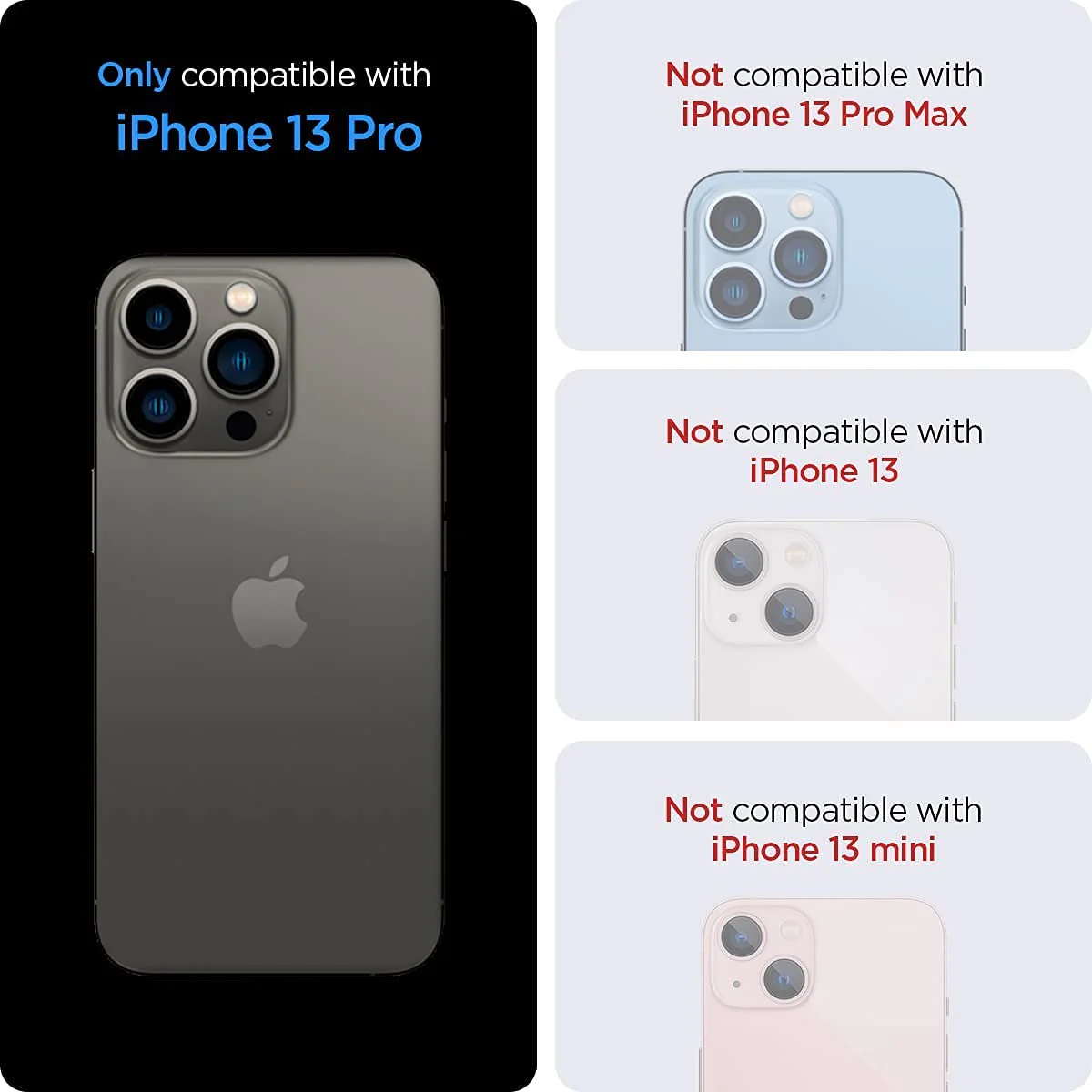 Crystal Pack Back Cover Case For iPhone 13 Pro (TPU + Glass | Crystal Clear) - Image 2