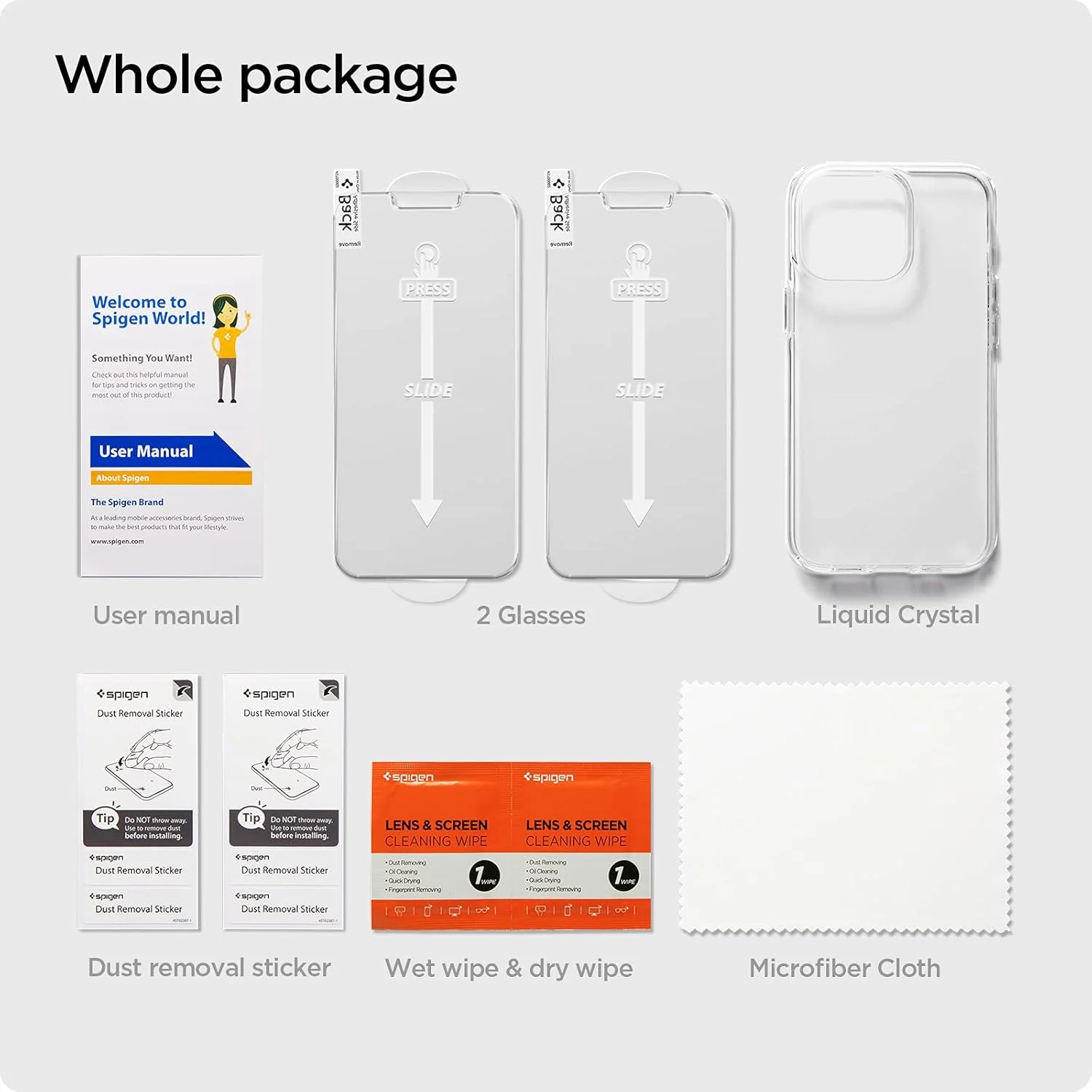 Crystal Pack Back Cover Case For iPhone 13 Pro (TPU + Glass | Crystal Clear) - Image 3