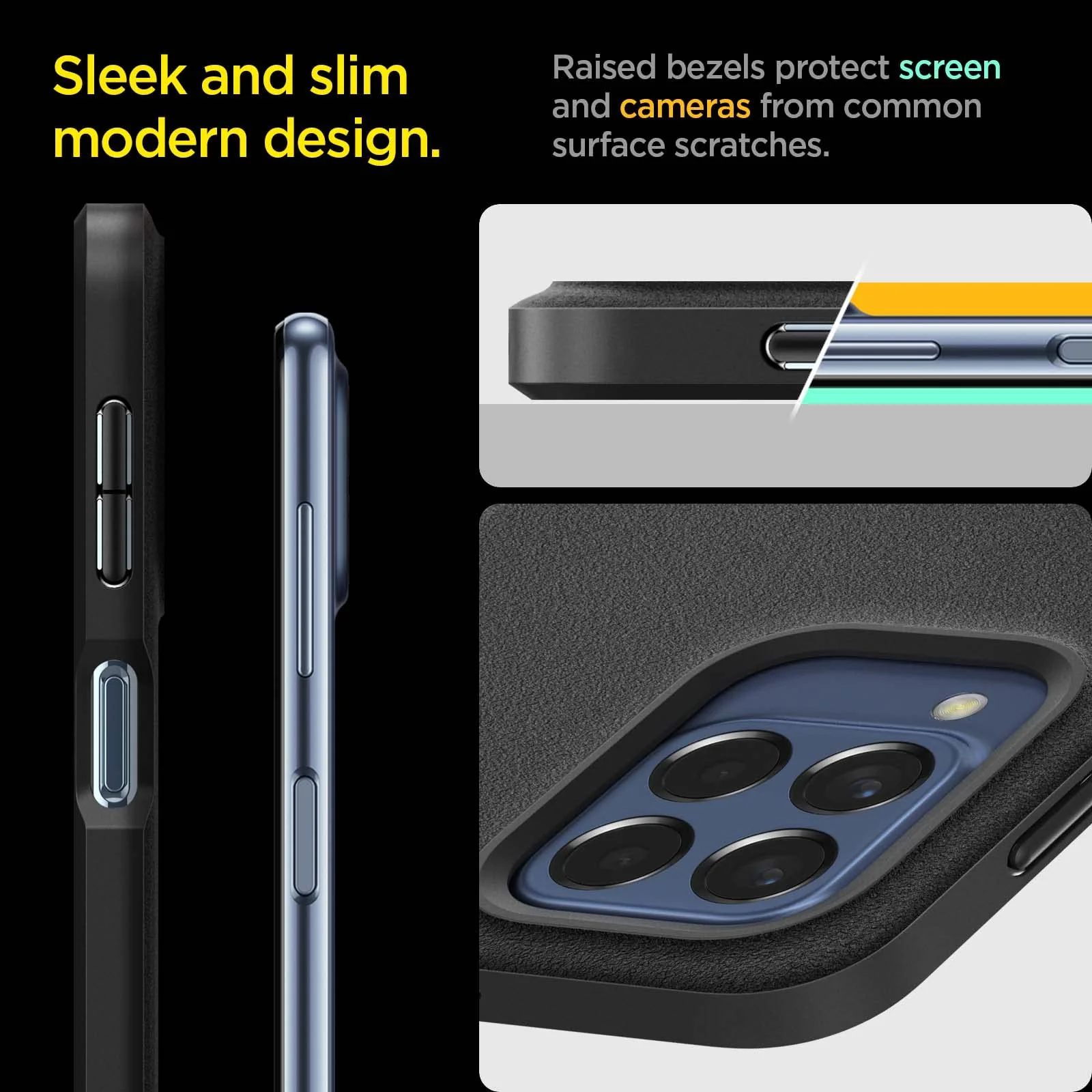 Essentail Sand Blast Back Cover Case Galaxy M53 5G (TPU | Matte Black) - Image 5
