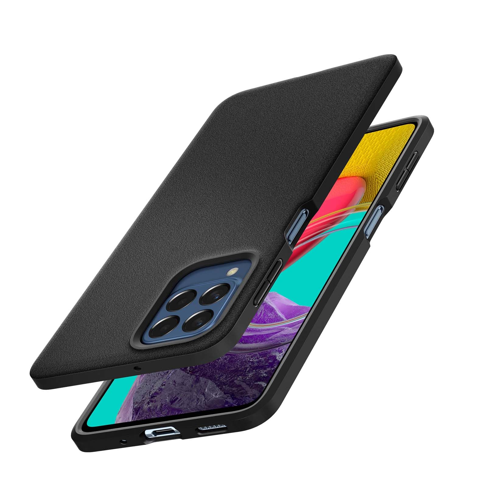 Essentail Sand Blast Back Cover Case Galaxy M53 5G (TPU | Matte Black) - Image 8