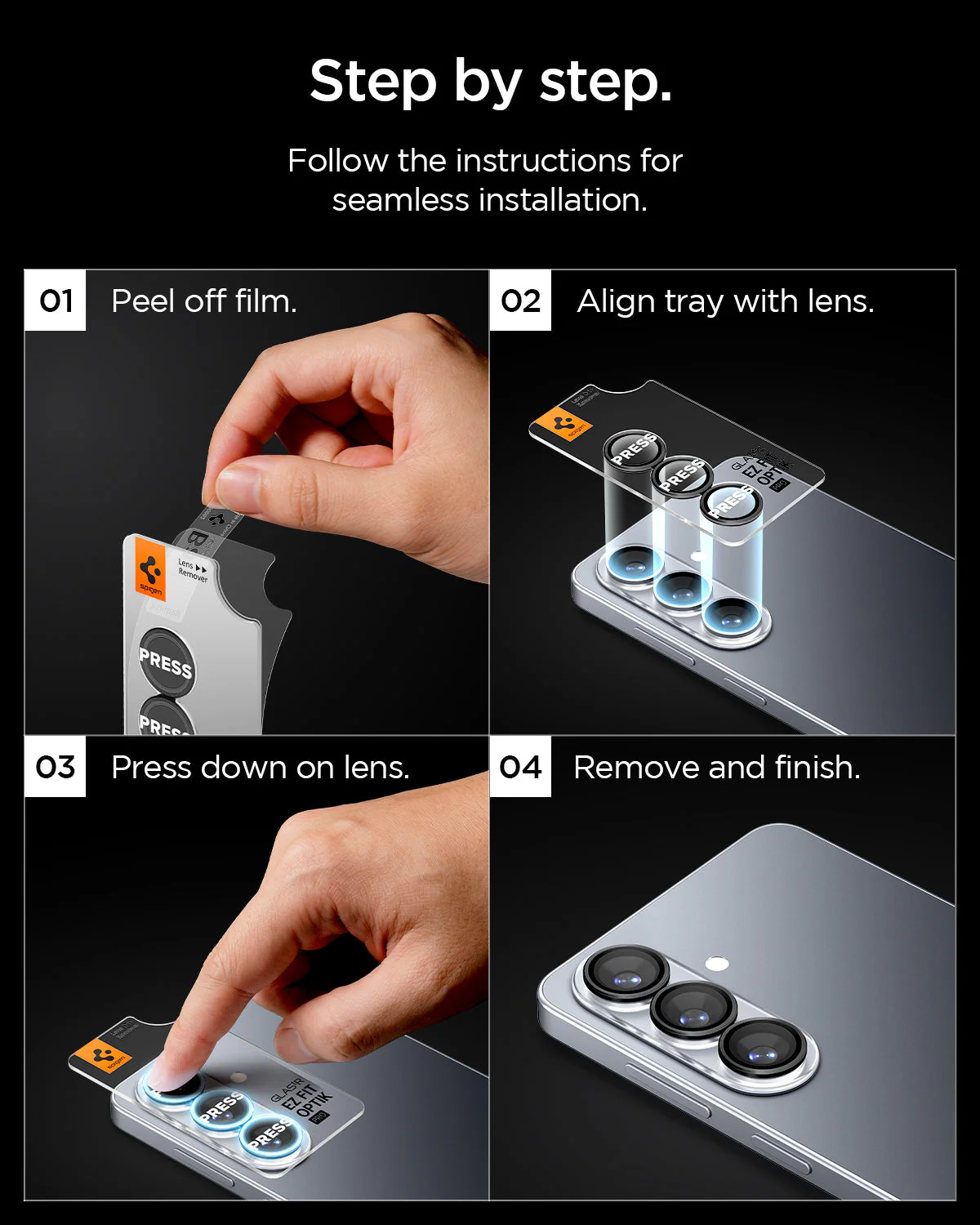Galaxy S26 Series - Optik EZ Fit Lens Pro Protector - Image 34