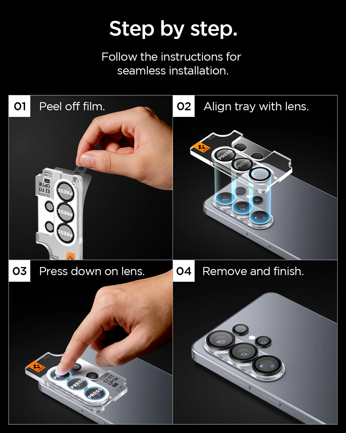 Galaxy S26 Series - Optik EZ Fit Lens Pro Protector - Image 8