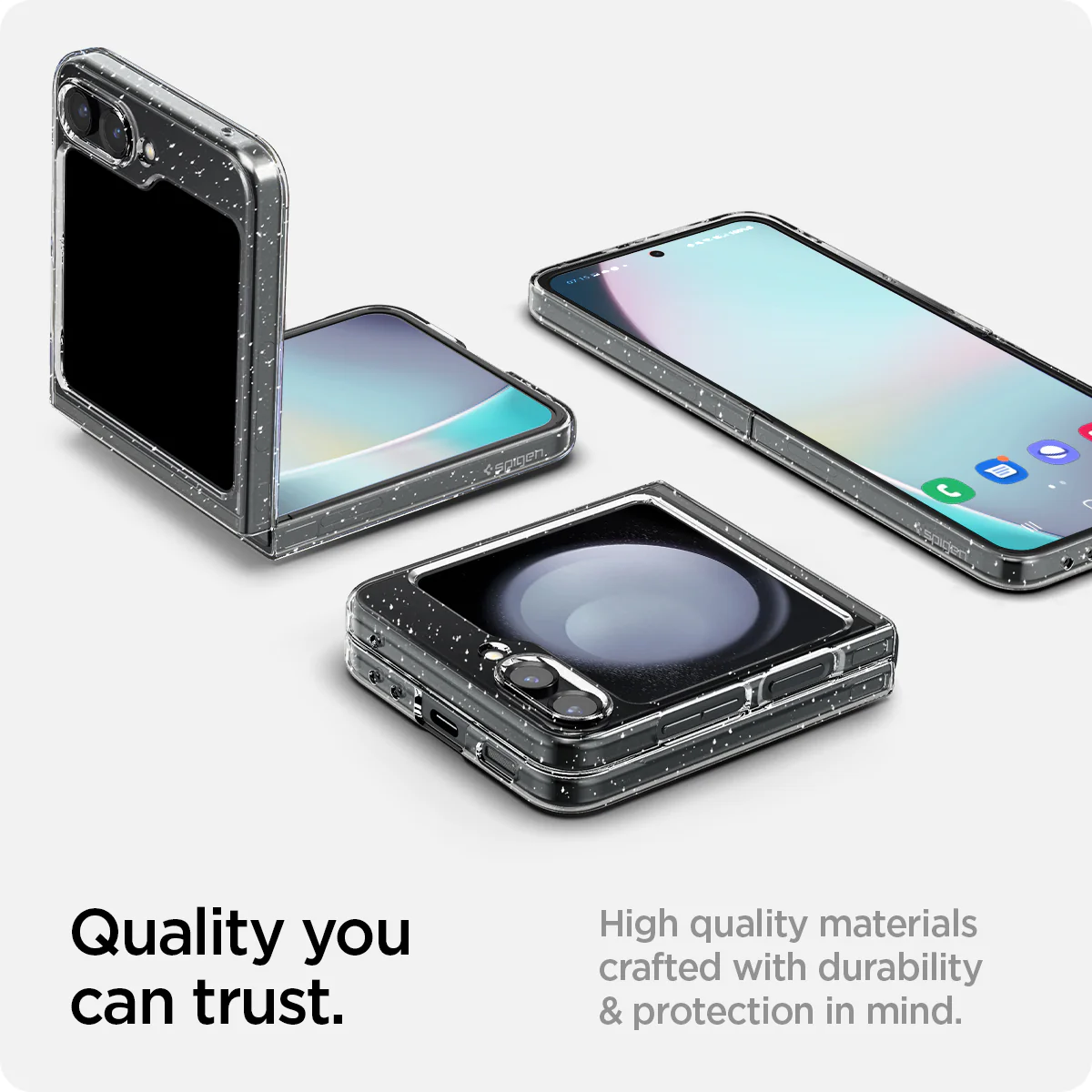 Galaxy Z Flip 5 Air Skin Glitter Back Cover Case - Image 5