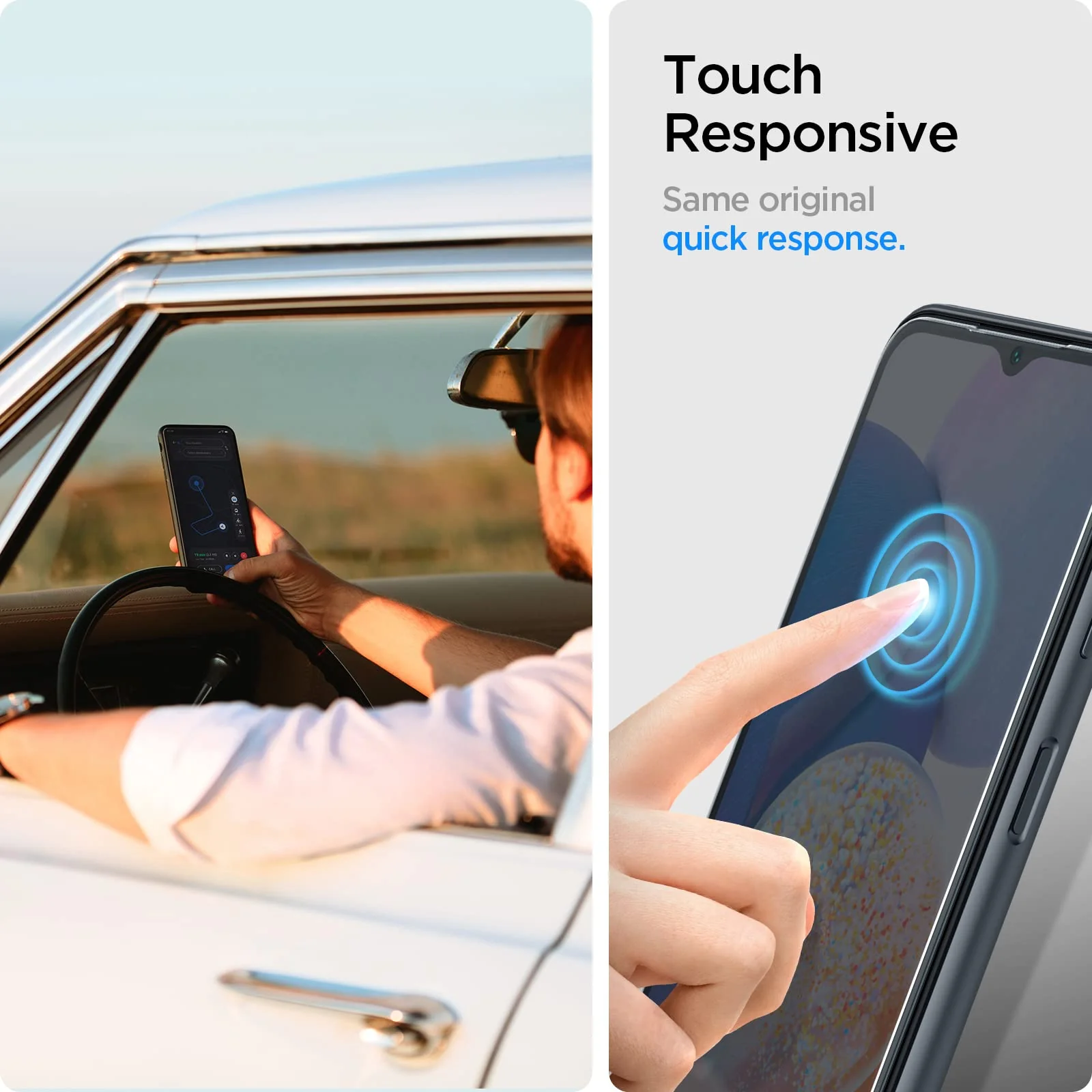 Glas.Tr Slim Tempered Glass Screen Protector Guard For Galaxy A14 5G / 4G (Lte) - 2 Pack - Image 3