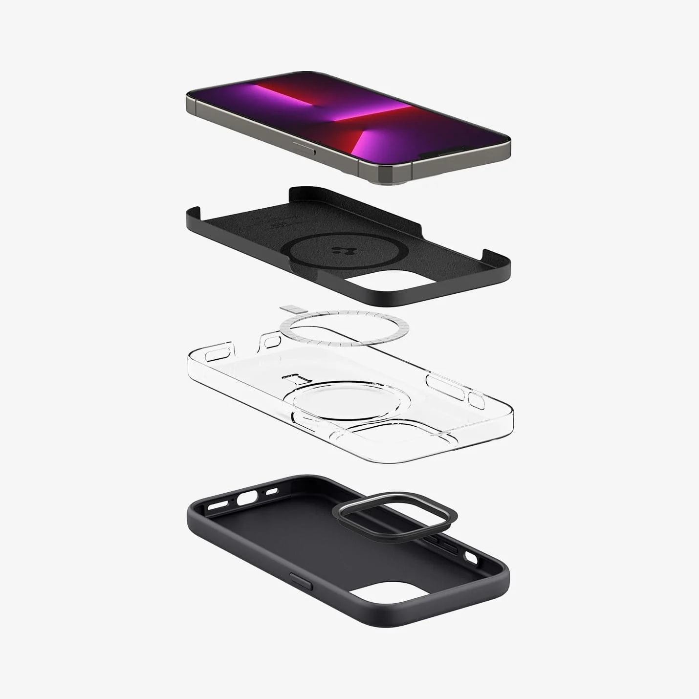 iPhone 13 Series - Silicone Fit (MagFit) Back Cover Case - Image 3