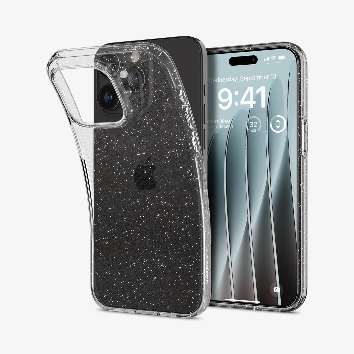 iPhone 15 Series - Liquid Crystal Glitter Back Cover Case - Image 46
