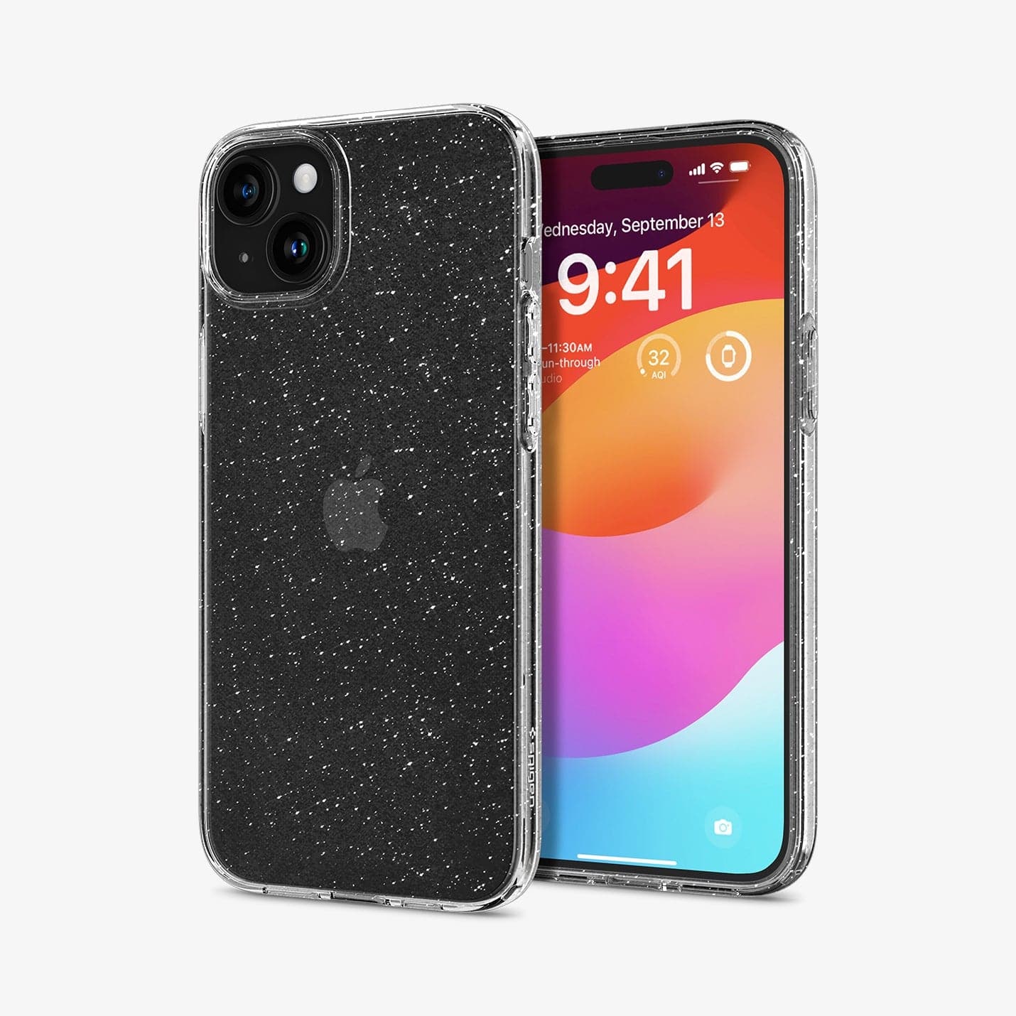 iPhone 15 Series - Liquid Crystal Glitter Back Cover Case - Image 68