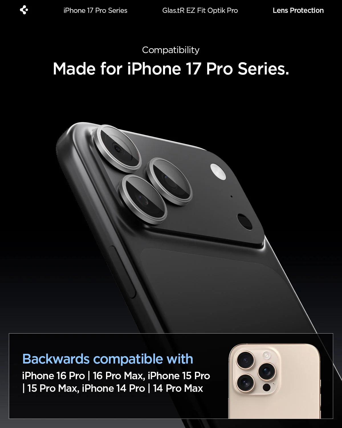 iPhone 17 Series - Optik Pro EZ Fit Lens Protector - Image 16