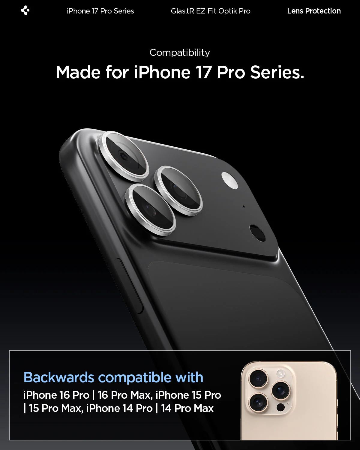 iPhone 17 Series - Optik Pro EZ Fit Lens Protector - Image 25