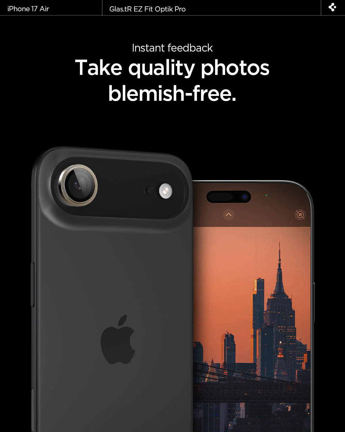 iPhone 17 Series - Optik Pro EZ Fit Lens Protector - Image 60