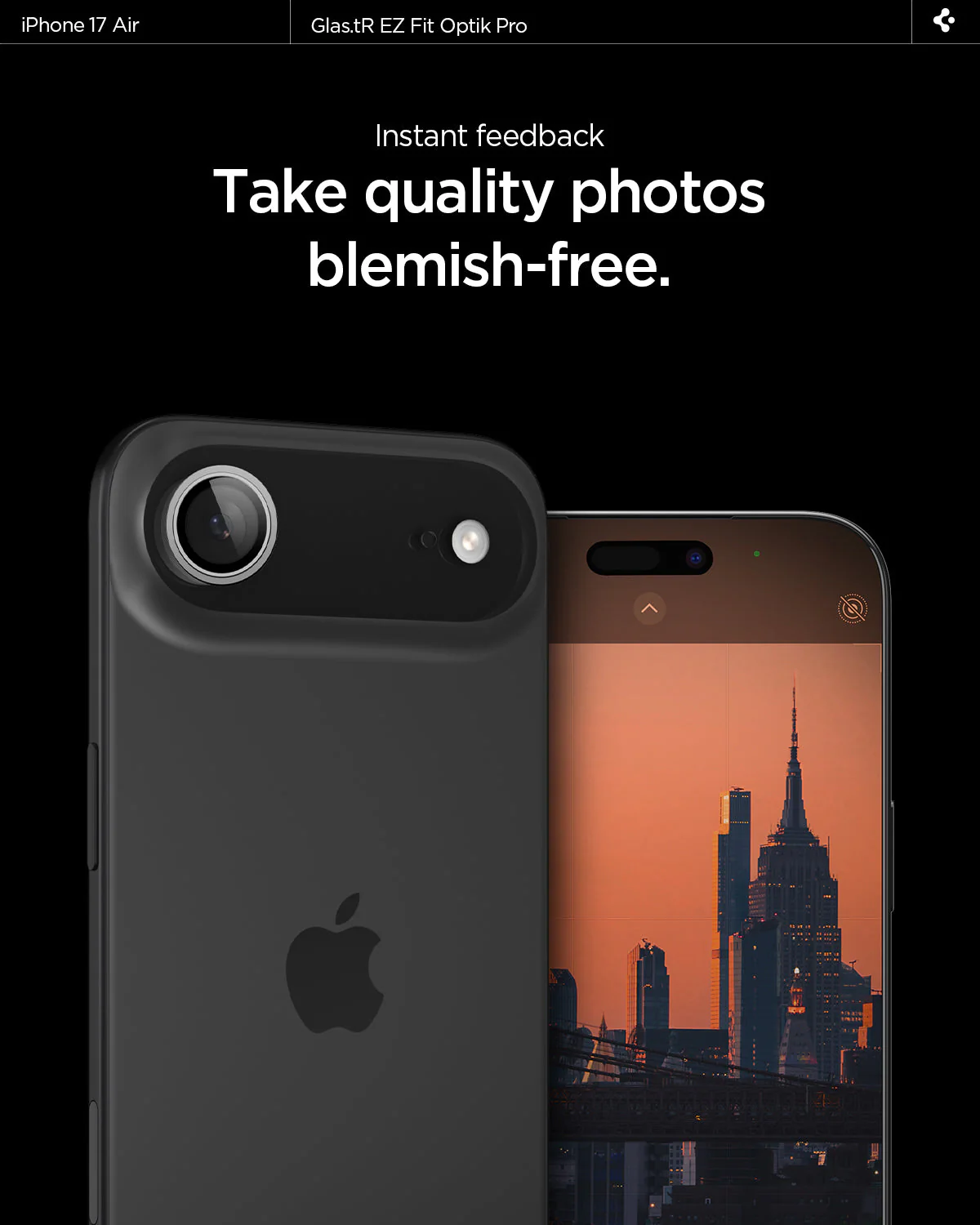 iPhone 17 Series - Optik Pro EZ Fit Lens Protector - Image 70