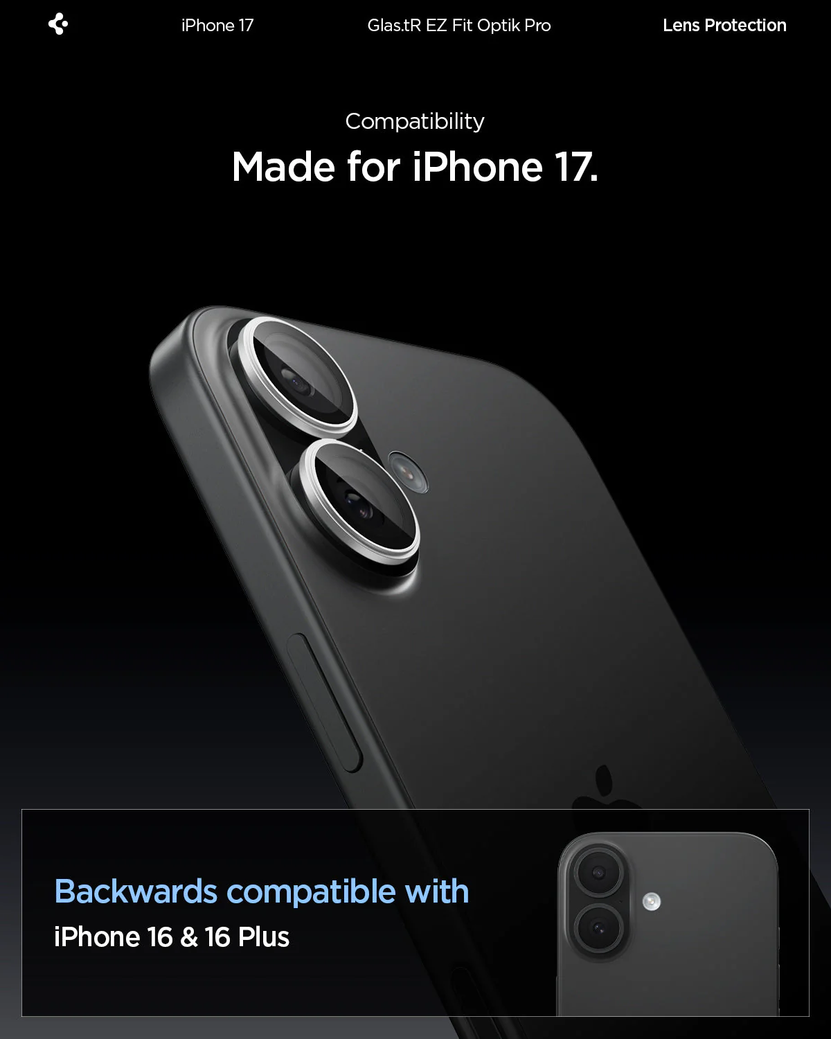 iPhone 17 Series - Optik Pro EZ Fit Lens Protector - Image 90