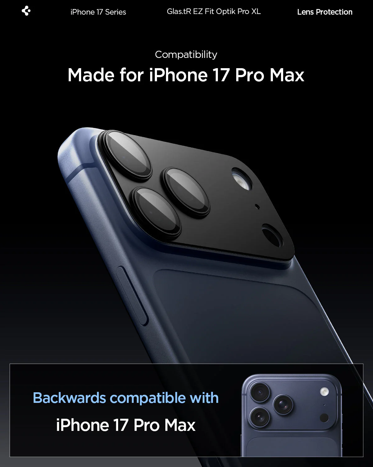 iPhone 17 Series - Optik Pro XL EZ Fit Lens Protector - Image 14