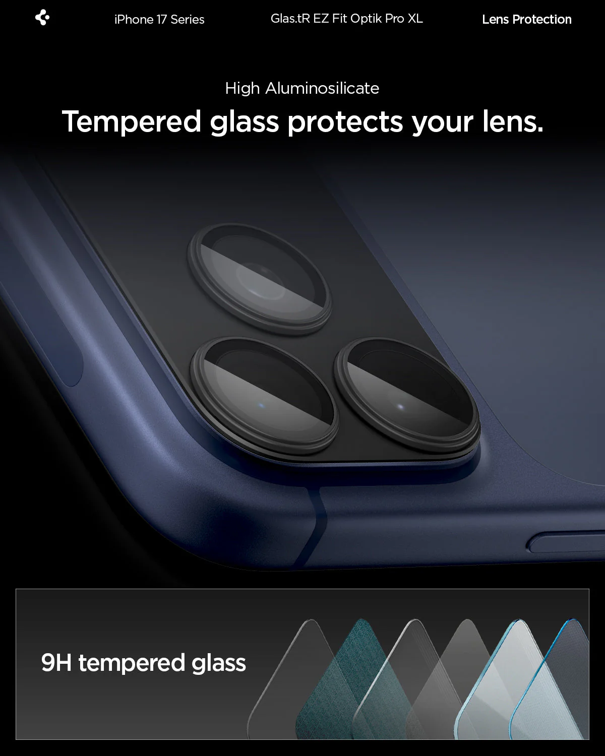 iPhone 17 Series - Optik Pro XL EZ Fit Lens Protector - Image 18