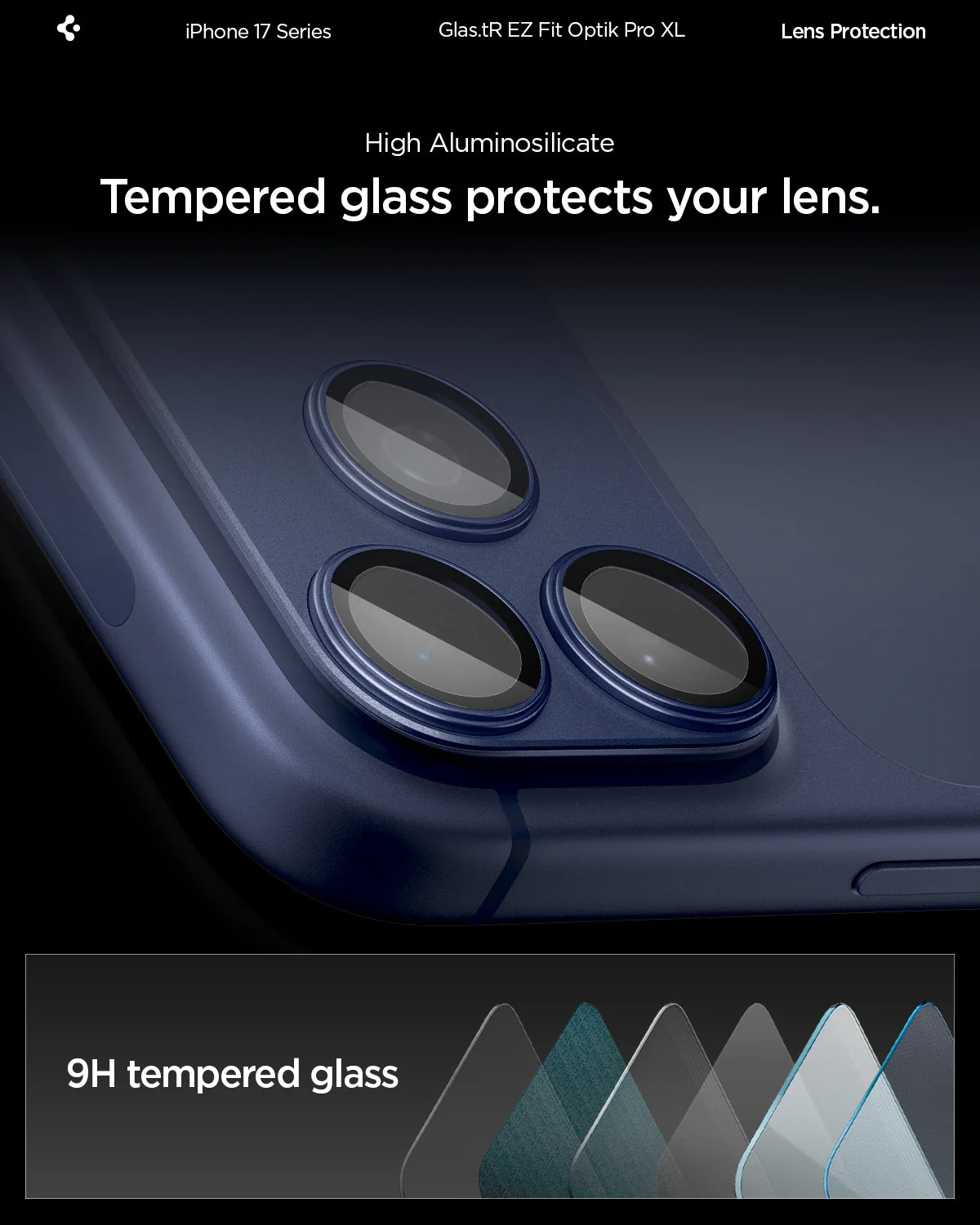 iPhone 17 Series - Optik Pro XL EZ Fit Lens Protector - Image 75