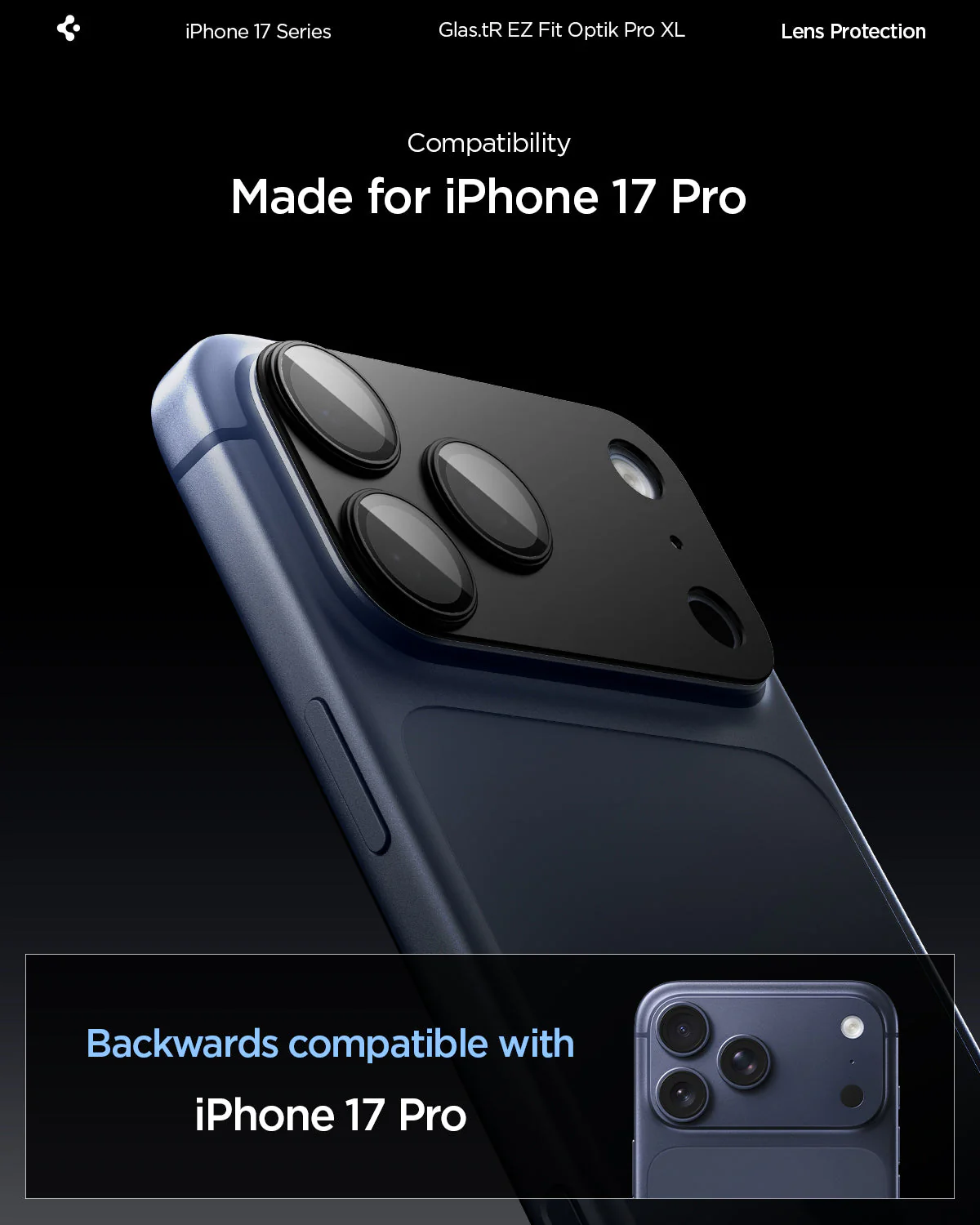 iPhone 17 Series - Optik Pro XL EZ Fit Lens Protector - Image 90