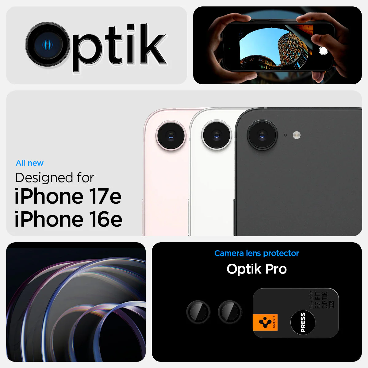iPhone 17e Series - Optik Pro EZ Fit Lens Protector - Image 6