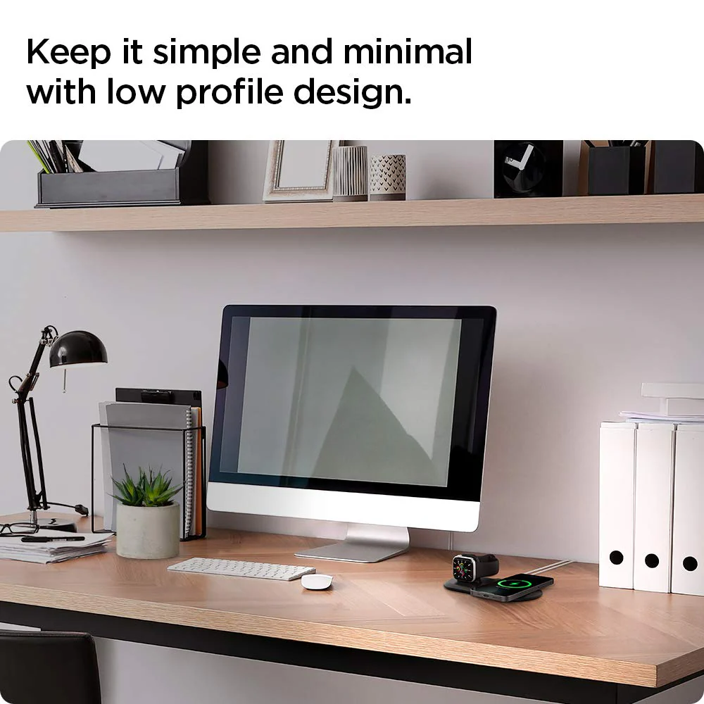 Mag Fit Duo 2 in 1 mobile stand Compatible with MagSafe Charger Stand - Image 33