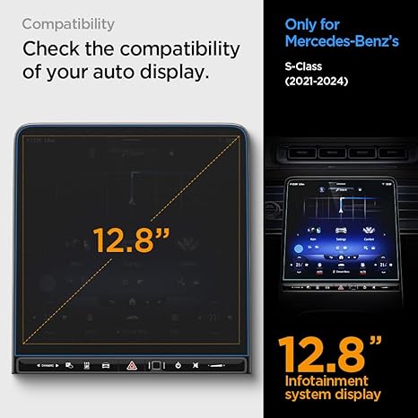 Mercedes S-Class 2021 Screen Protector EZ FIT GLAS.tR Anti-Glare - Image 2