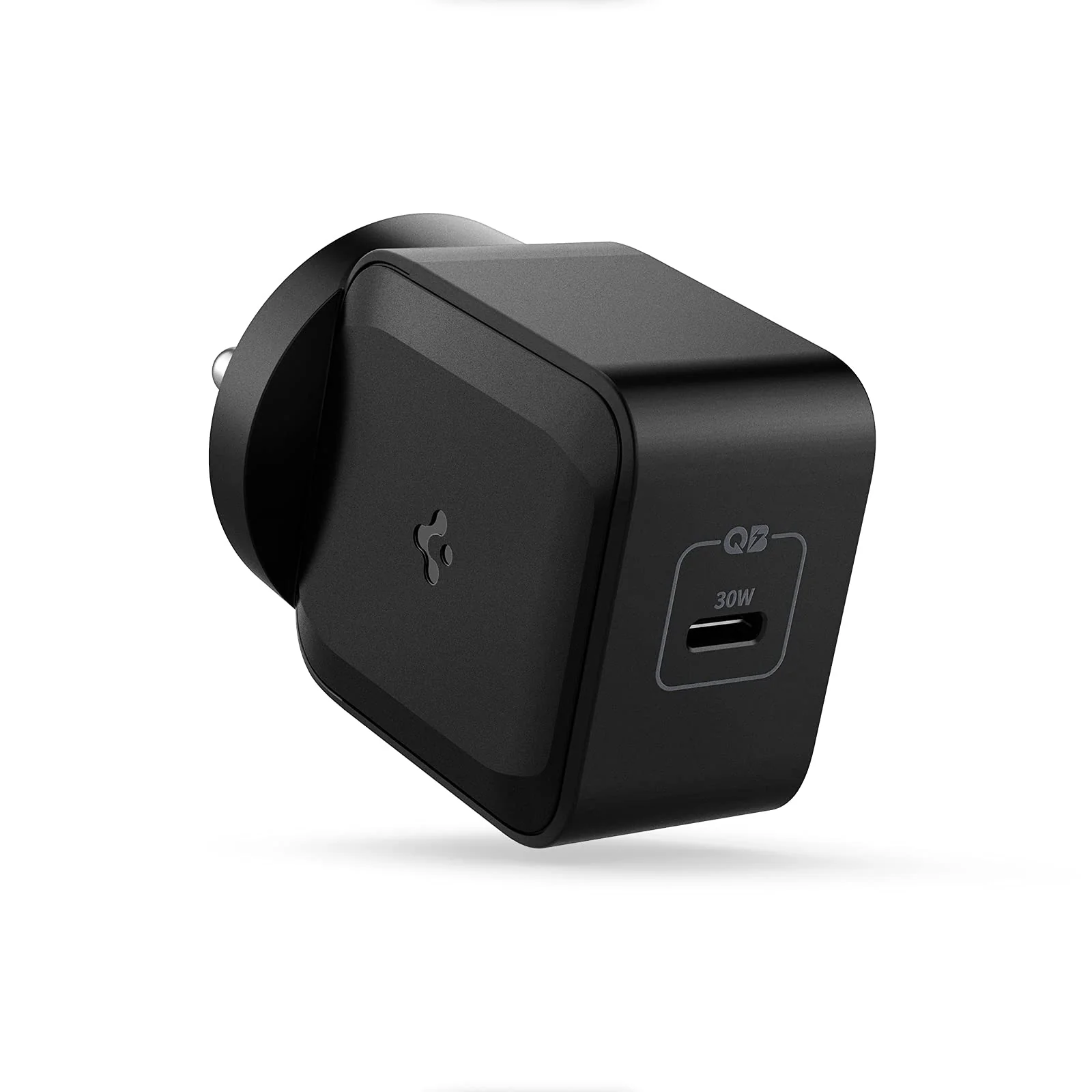 PE2008 30W Fast GaN 1-Port Fast iPhone Charger For All C Type Mobile Phones and Devices - Black