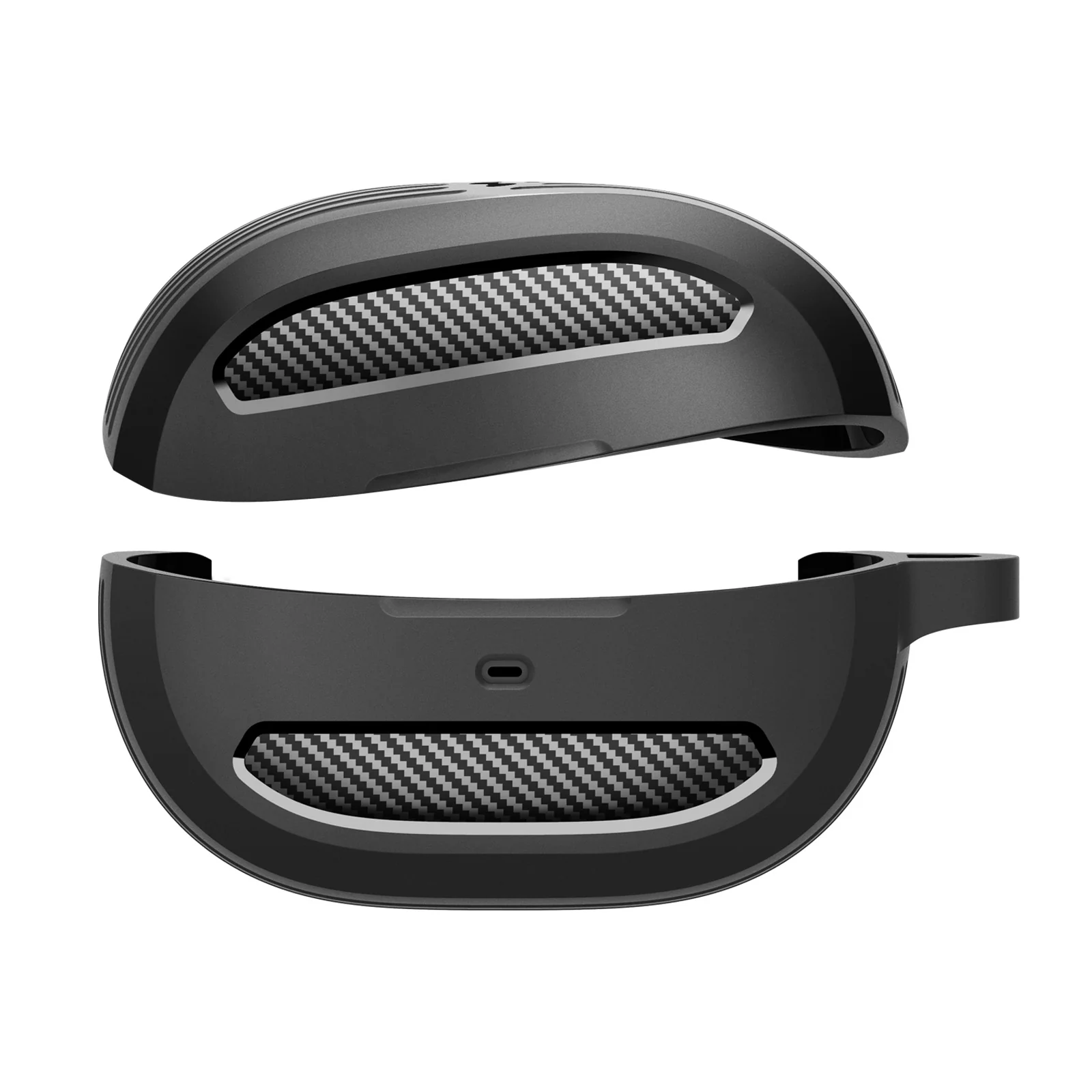 Spigen Rugged Armor Cover Case Compatible with Spigen Audio (TPU) - Matte Black - Image 3