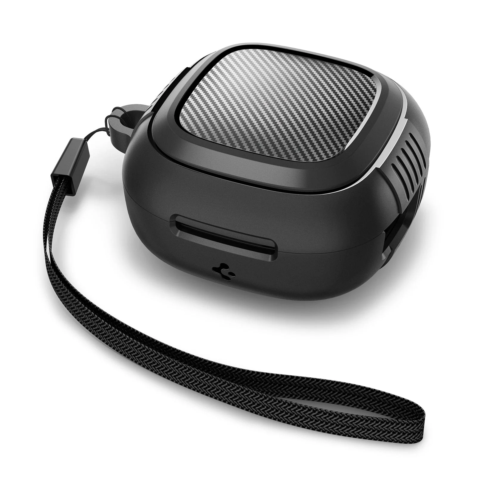 Spigen Rugged Armor Cover Case Compatible with Spigen Audio (TPU) - Matte Black - Image 4