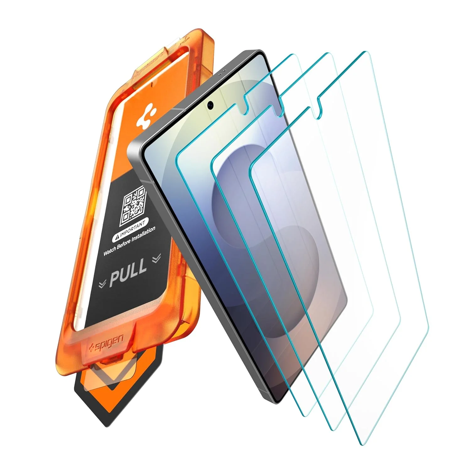 Spigen AlignMaster S Tempered Glass Screen Guard for Galaxy S25 Ultra [3 Pack] - Image 2