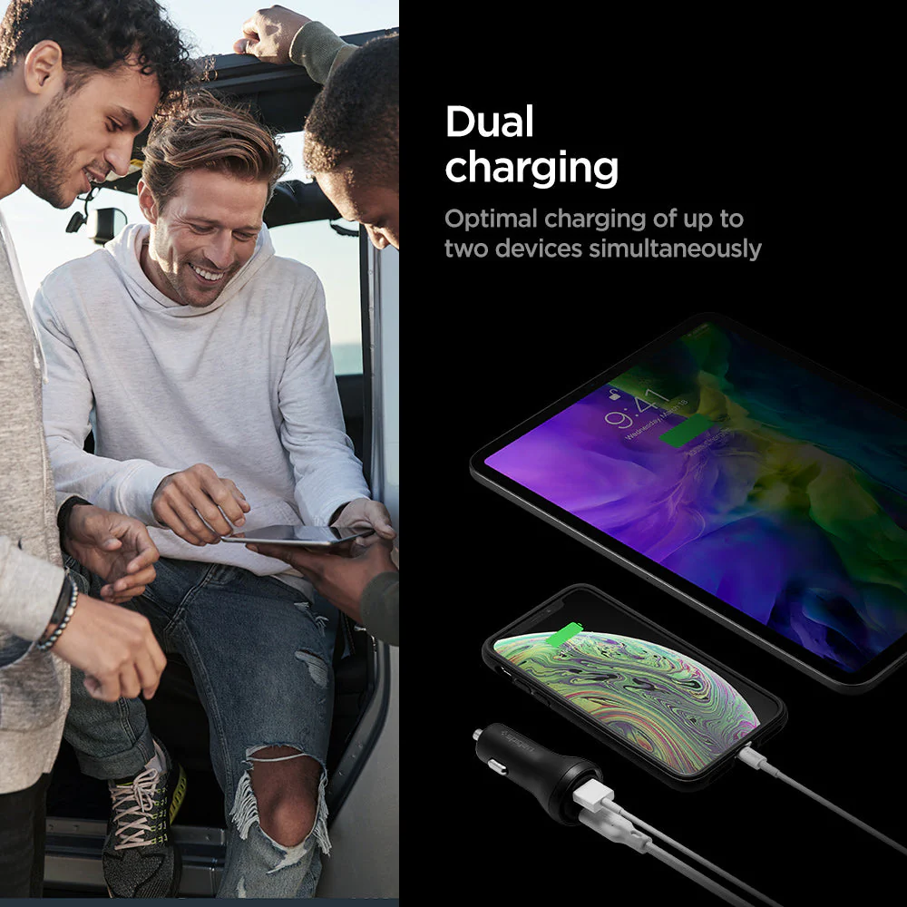 Dual Port USB-C & USB-A Car Charger | 27W | F31QC - Image 13